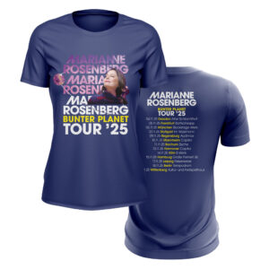 Damen T-Shirt - Bunter Planet Tour ’25 (mit Backprint)