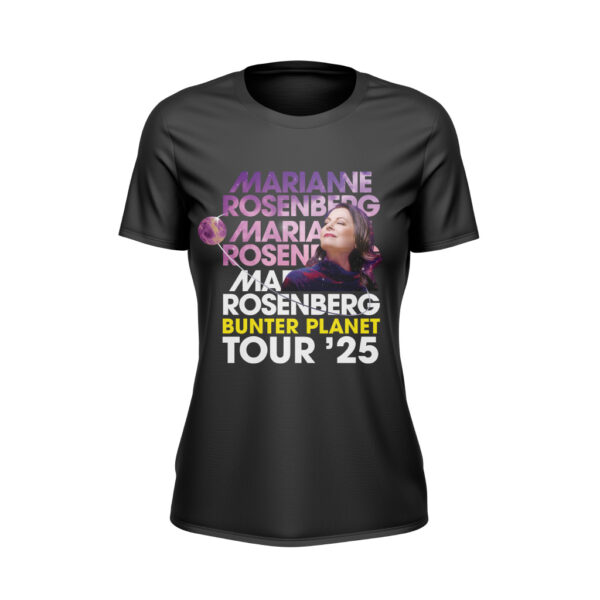 Damen T-Shirt - Bunter Planet Tour ’25 (mit Backprint) – Bild 6