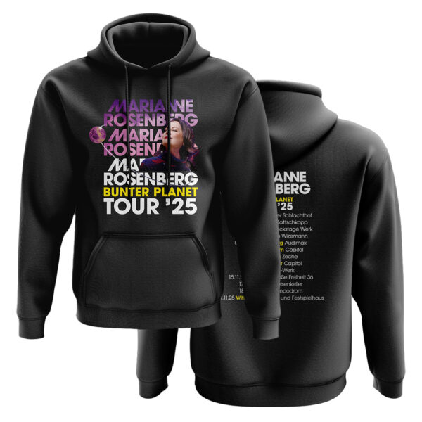 Hoodie - Bunter Planet Tour ’25 (mit Backprint) – Bild 4