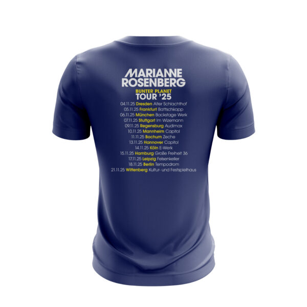 Damen T-Shirt - Bunter Planet Tour ’25 (mit Backprint) – Bild 3
