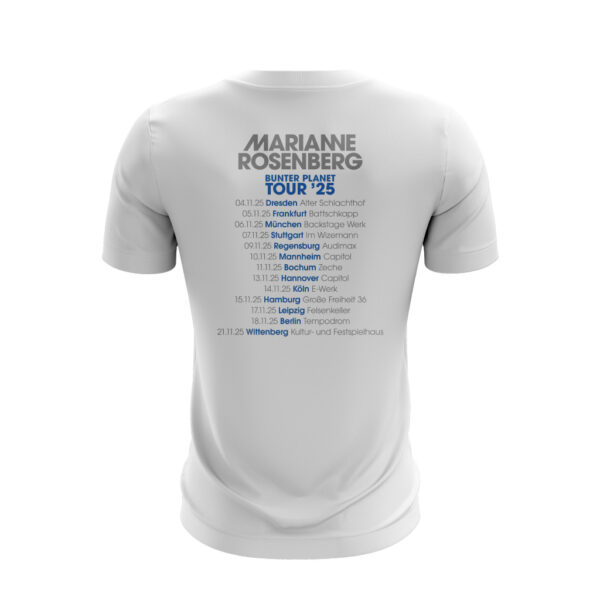 Damen T-Shirt - Bunter Planet Tour ’25 (mit Backprint) – Bild 9