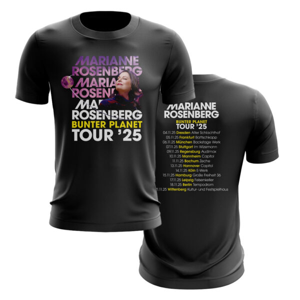 T-Shirt - Bunter Planet Tour ’25 (mit Backprint) – Bild 4