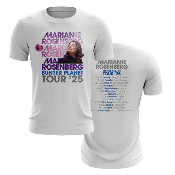 T-Shirt - Bunter Planet Tour ’25 (mit Backprint) – Bild 7