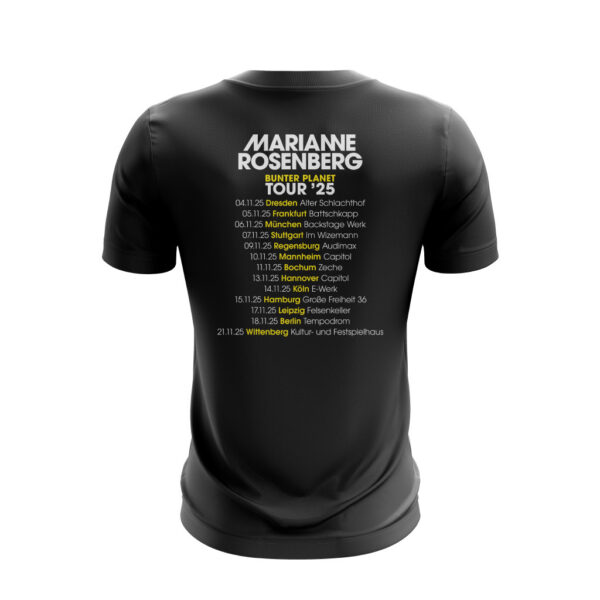 Damen T-Shirt - Bunter Planet Tour ’25 (mit Backprint) – Bild 9