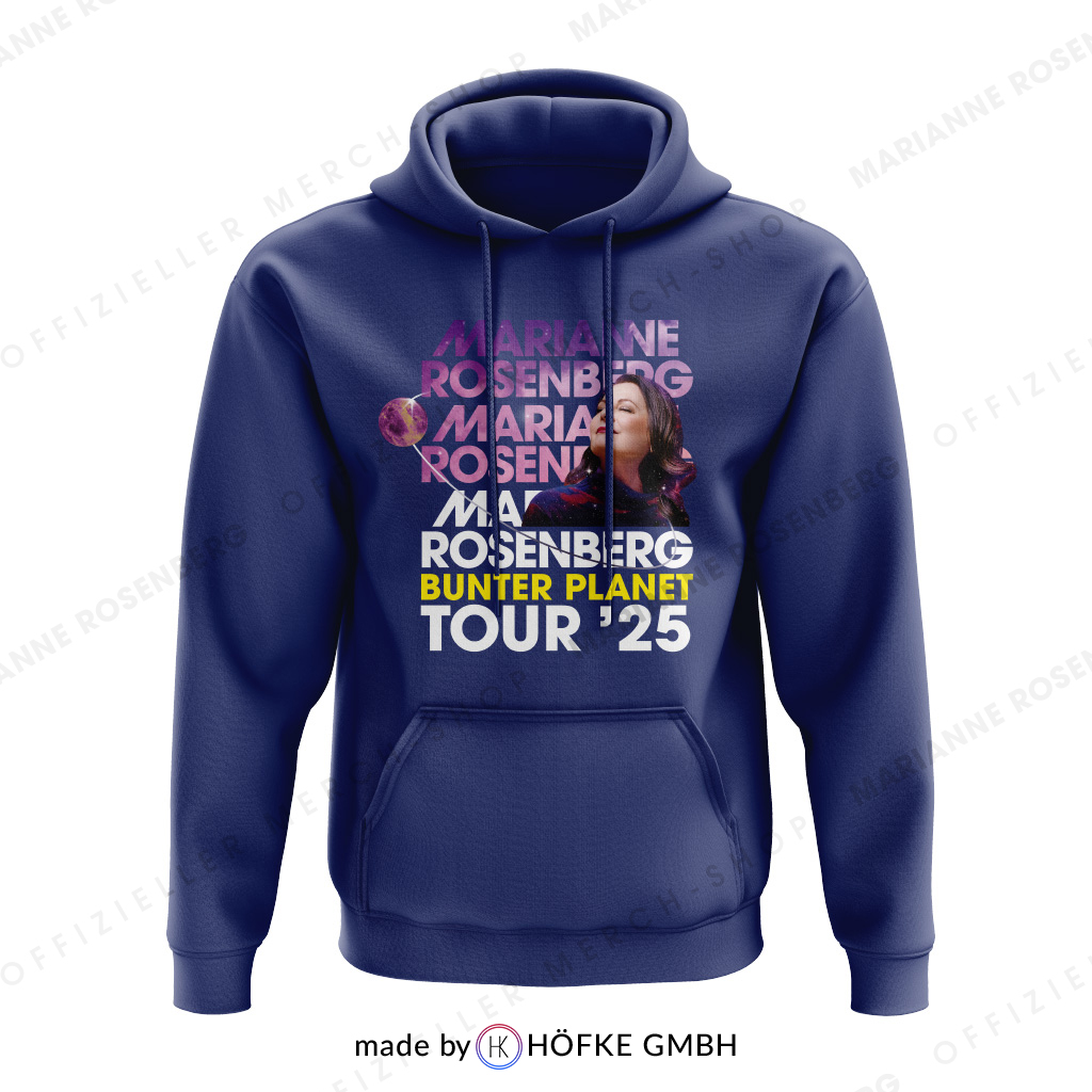 Hoodie - Bunter Planet Tour ’25 (mit Backprint) – Bild 2