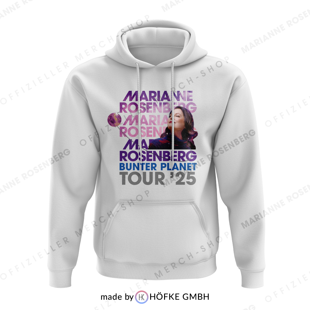 Hoodie - Bunter Planet Tour ’25 (mit Backprint) – Bild 8